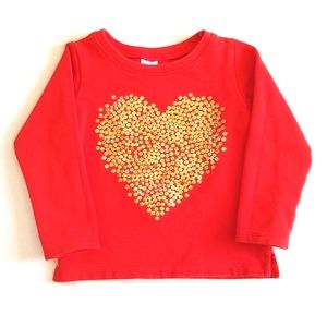 Carter's sequin heart pullover sweatshirt
